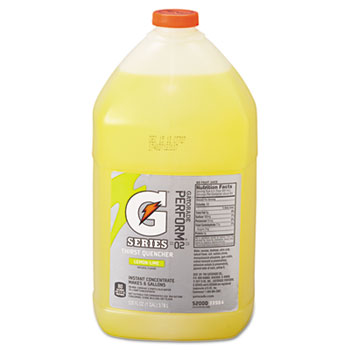 Gatorade Liquid Concentrate, Lemon-Lime, One Gallon Jug, 4/Carton