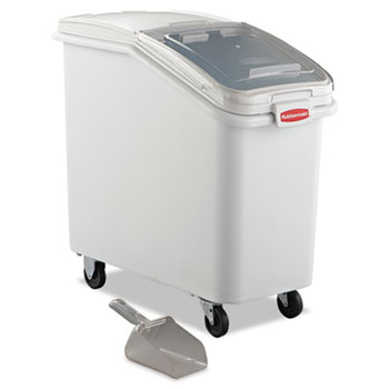 Rubbermaid&#174; Commercial ProSave Mobile Ingredient Bin, 31 1/4gal, 15 1/2w x 29 1/2d x 28h, White