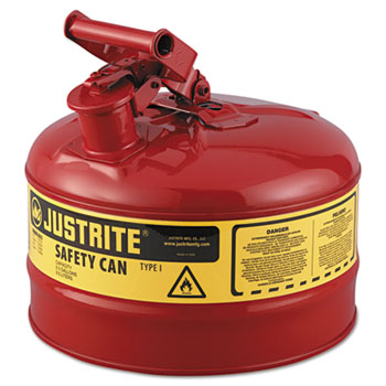 JUSTRITE&#174; Safety Can, Type I, 2.5gal, Red