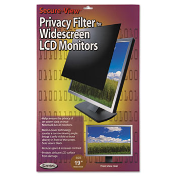 Kantek Secure View LCD Monitor Privacy Filter For 19&quot; Widescreen