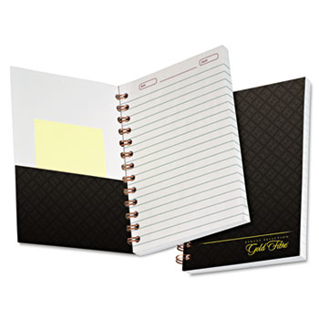 Ampad™ Gold Fibre Personal Notebook, College/Medium, 5 x 7, Grey Cover, 100 Sheet