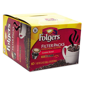 Folgers&#174; Coffee Filter Packs, Classic Roast, 60/Carton