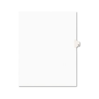 Avery Individual Legal Dividers Style, Letter Size, Avery-Style, Side Tab Dividers, #11, 25/PK