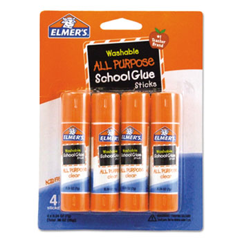 Elmer&#39;s&#174; Washable All Purpose School Glue Sticks, 4/Pack