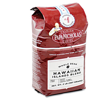 PapaNicholas&#174; Coffee Premium Coffee, Whole Bean, Hawaiian Islands Blend