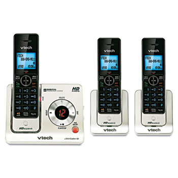 Vtech&#174; LS6425-3 DECT 6.0 Cordless Voice Announce Answering System