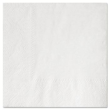Hoffmaster&#174; Beverage Napkins, Two-Ply 9 1/2&quot; x 9 1/2&quot;, White, Embossed, 1000/Carton