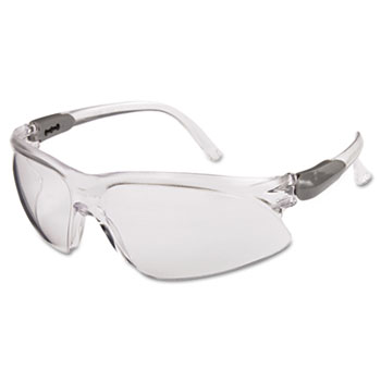 KleenGuard™ Visio Safety Glasses, UV Protection, Anti-Fog, Clear Lenses With 3-Point Extendable Silver Temples, 1 Pair
