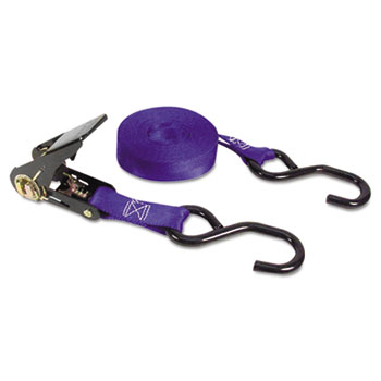 Keeper Ratchet Tie-Down Strap, 1in x 14ft, 15000lb, S-Hook Ends