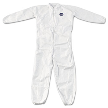DuPont&#174; Tyvek Elastic-Cuff Coveralls, White, 4X-Large, 25/CT