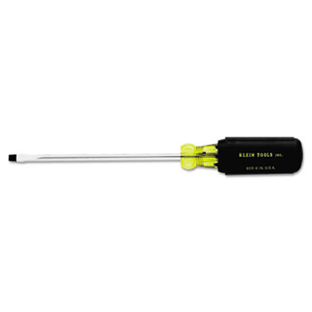 Klein Tools 1/4in Cabinet Tip Cushion-Grip Screwdriver, 8 11/32in Long