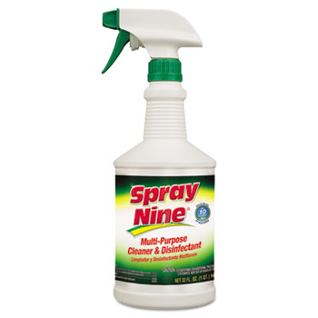 Spray Nine&#174; Multi-Purpose Cleaner &amp; Disinfectant, 32 oz., Bottle, 12/CT