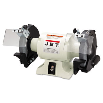 JET JBG-8A Industrial Bench Grinder, 8in Wheel, 1hp, 3,450 rpm