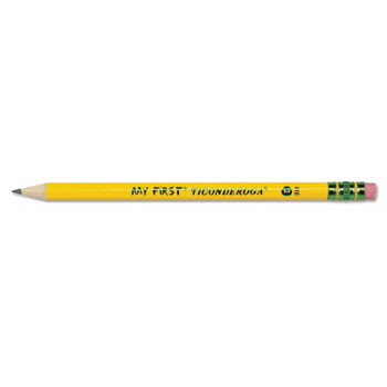 Ticonderoga&#174; My First Ticonderoga Woodcase Pencil, HB #2, Yellow, 1 Dozen
