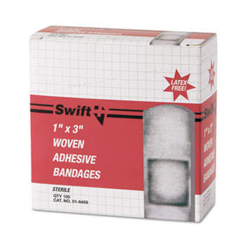 Swift Adhesive Bandages, 1&quot; x 3&quot;, Woven