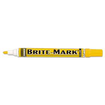 DYKEM&#174; BRITE-MARK Layout Marking Pen, Medium Point, Yellow