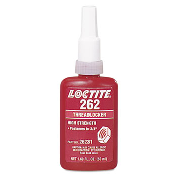 Loctite&#174; 262 Medium-High Strength Threadlocker, 50 mL, Red