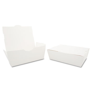 SCT ChampPak Carryout Boxes, 3lb, 7 3/4w x 5 1/2d x 2 1/2h, White, 200/Carton