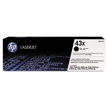 HP 43X (C8543X) Toner Cartridge, Black High Yield