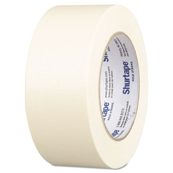Shurtape CP 83 Utility Grade Crepe Paper Masking Tape, 2&quot; x 60 yds., 4.8 Mil, Natural