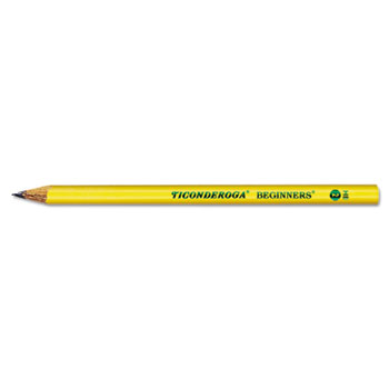 Dixon&#174; Ticonderoga Beginners Wood Pencil w/o Eraser, #2, Yellow, Dozen
