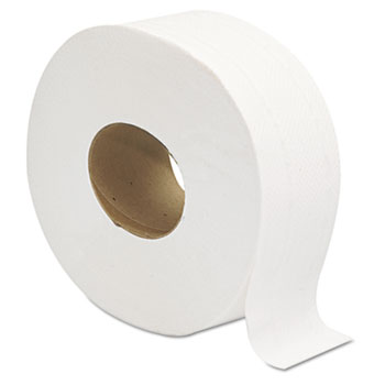 GEN Jumbo JRT Bath Tissue, Septic Safe, 2-Ply, White, 3.25&quot; x 720 ft, 12 Rolls/Carton