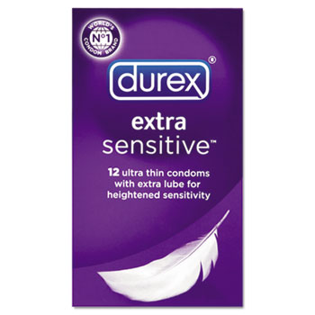 Durex Extra Sensitive Condom, Natural, 12/Pack