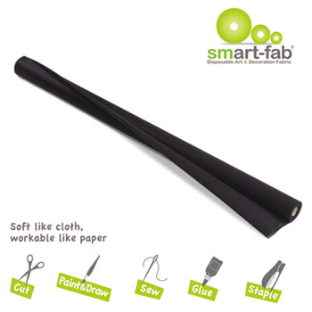 Smart-Fab&#174; Smart Fab Disposable Fabric, 48 x 40 roll, Black
