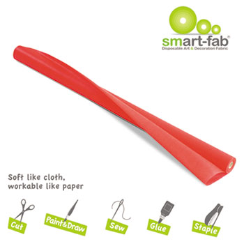 Smart-Fab&#174; Smart Fab Disposable Fabric, 48 x 40 roll, Red