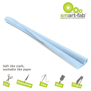 Smart-Fab&#174; Smart Fab Disposable Fabric, 48&quot; x 40&#39; roll, Sky Blue