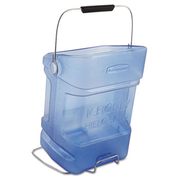Rubbermaid Commercial Ice Tote, 5.5gal, Blue, With Hook Assembly