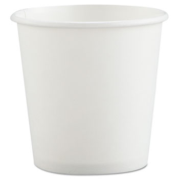 SOLO&#174; Cup Company Polycoated Hot Paper Cups, 4 oz, White, 1000 Cups/CT