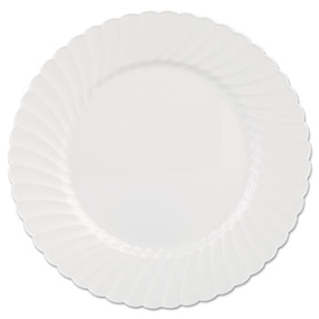 WNA Classicware Plates, Plastic, 10.25 in, White