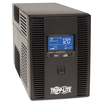 Tripp Lite Digital LCD UPS System, 1500 VA, USB, AVR, 10 outlet