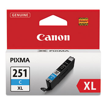 Canon&#174; 6449B001 (CLI-251XL) ChromaLife100+ High-Yield Ink, Cyan