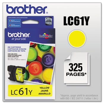 Brother LC61Y Innobella Ink, Yellow