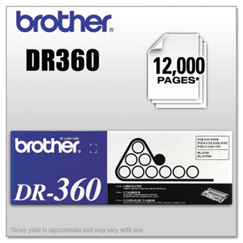 Brother DR360 Drum Unit, 3/CT