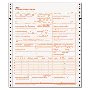 TOPS™ Centers for Medicare and Medicaid Services Forms, Two-Part, 1500 Forms