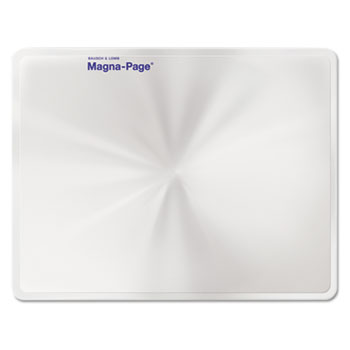 Bausch &amp; Lomb 2X Magna-Page Full-Page Magnifier w/Molded Fresnel Lens, 8 1/4&quot; x 10 3/4&quot;