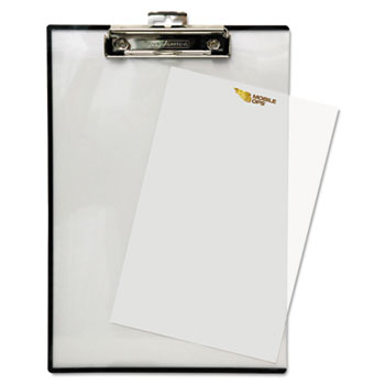 Baumgartens Quick Reference Clipboard, 1/2&quot; Capacity, 8 1/2 x 11, Clear