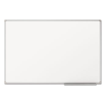 Mead&#174; Dry-Erase Board, Melamine Surface, 36 x 24, Silver Aluminum Frame