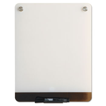 Iceberg Clarity Glass Personal Dry Erase Boards, Ultra-White Backing, 12 x 16