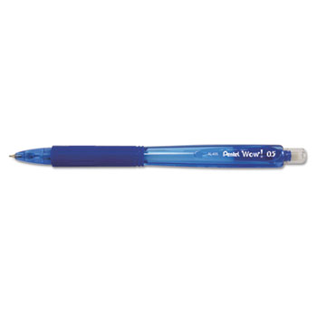 Pentel&#174; Wow! Pencils, .5mm, Blue, Dozen