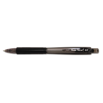 Pentel&#174; Wow! Pencils, .7mm, Black, Dozen