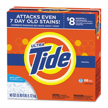 Tide&#174; HE Laundry Detergent, Original Scent, Powder, 95 oz Box, 3/Carton
