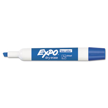 EXPO&#174; Low Odor Dry Erase Marker, Chisel Tip, Blue