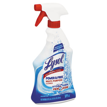Lysol Multi-Purpose Hydrogen Peroxide Cleaner, Oxygen Splash, 22 oz, 12/CT