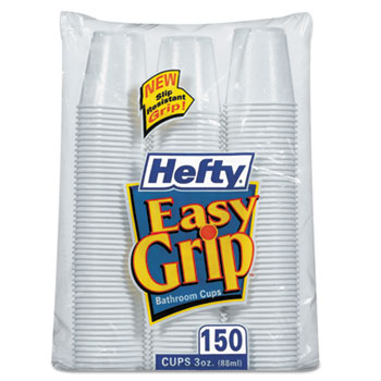 Reynolds&#174; Easy Grip Disposable Plastic Bathroom Cups, 3oz, White, 150/Pack