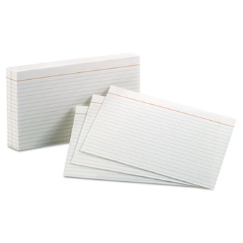 Oxford™ Ruled Index Cards, 5 x 8, White, 100/Pack