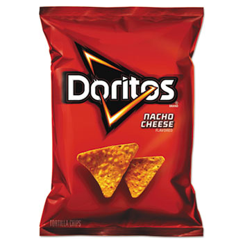 Doritos&#174; Nacho Cheese Tortilla Chips, 1.75 oz Bag, 64/Case